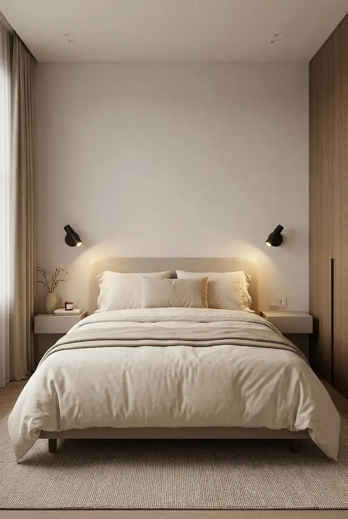 Install Wall Mounted Lights Beside the Bed