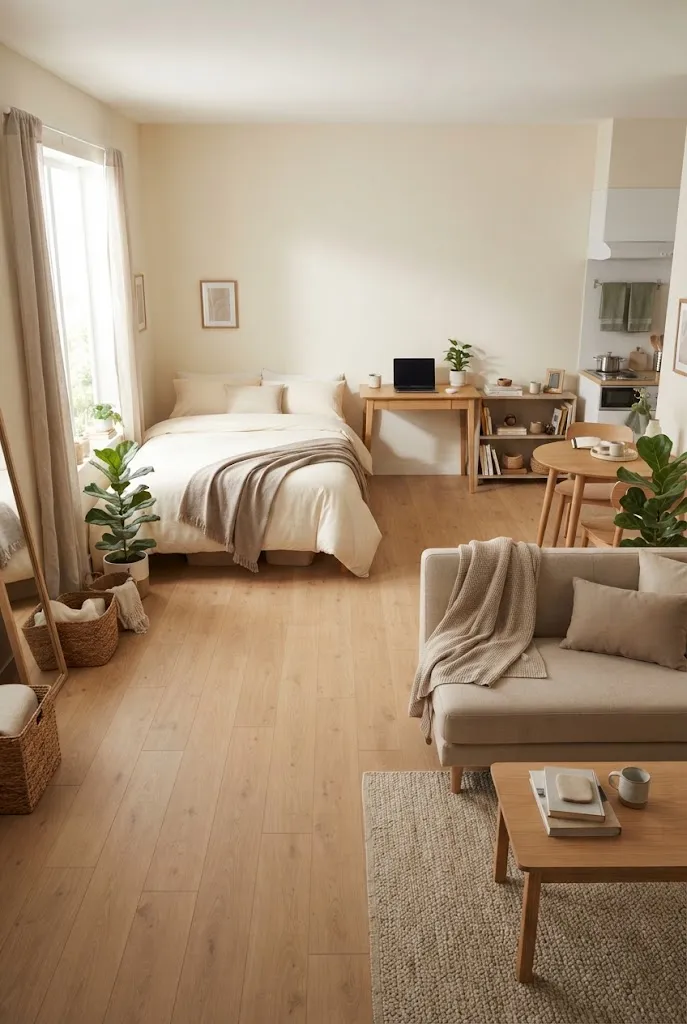 cozy studio apartment