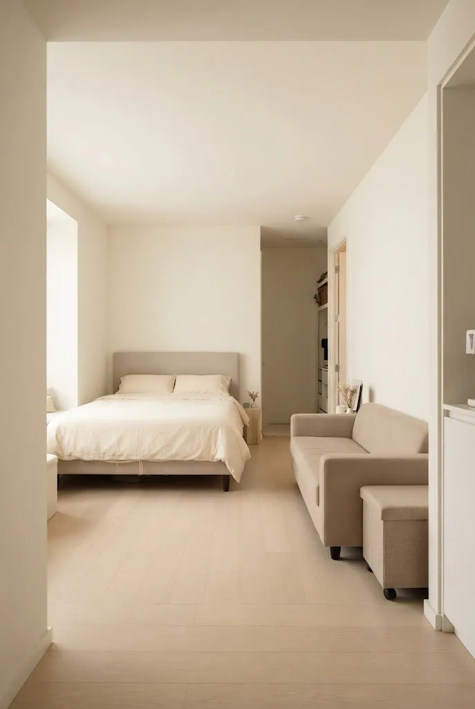 bed and couch in one room ideas