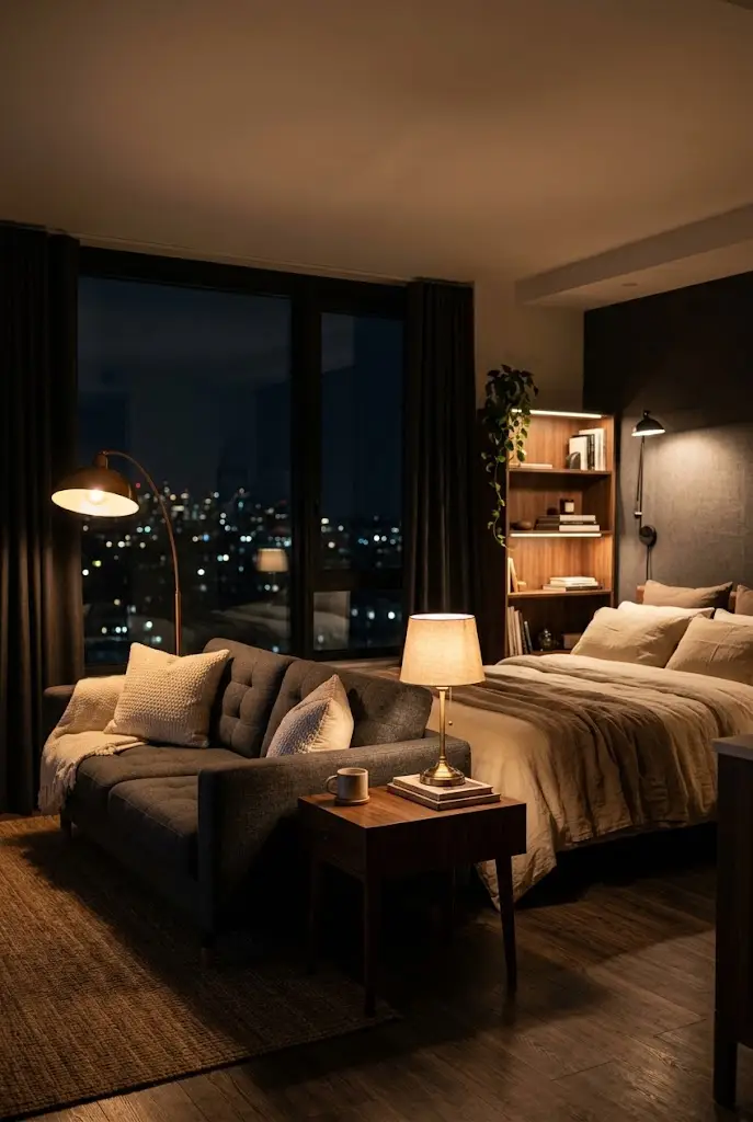 Neutral Color Studio Apartment Ideas