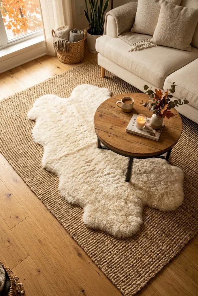 small apartment living room fall decor