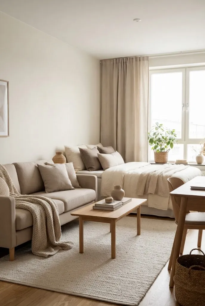aesthetic studio apartment