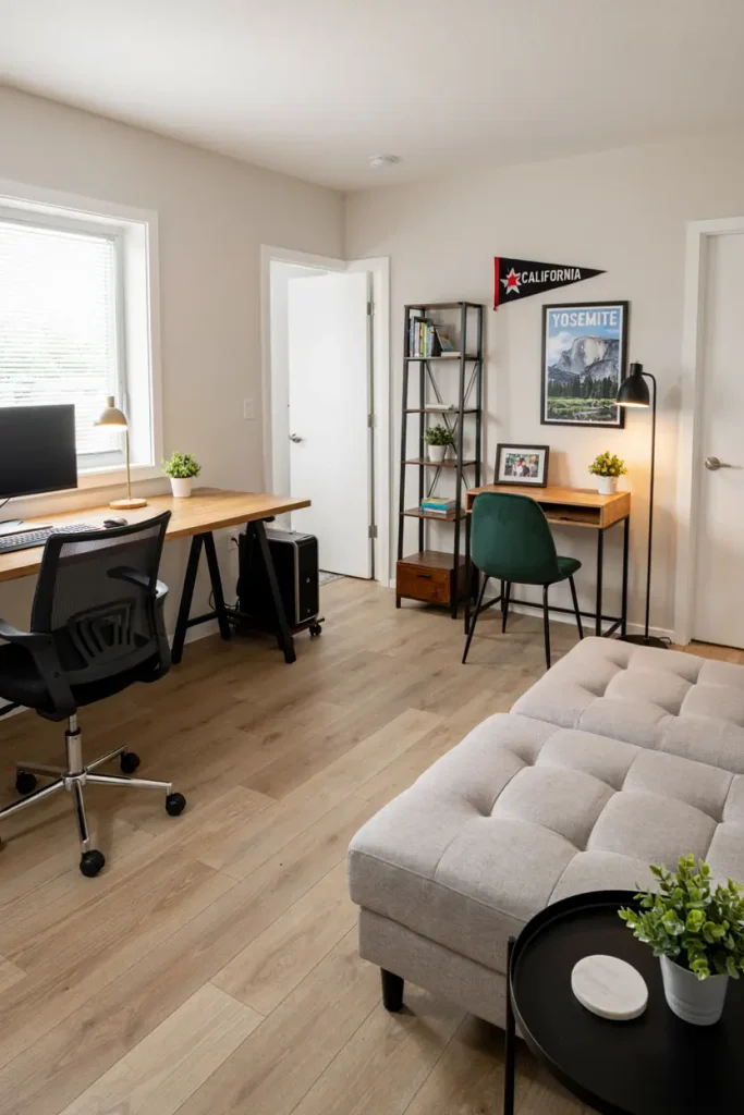 Let a Console Table Pull Double Duty as Your Desk