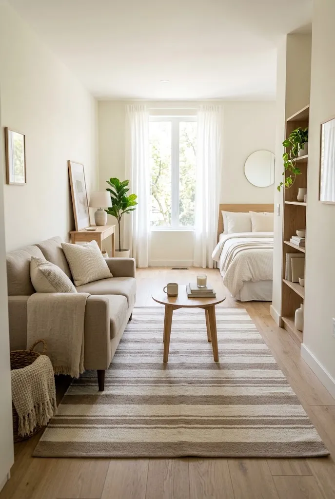 Light Striped Rug