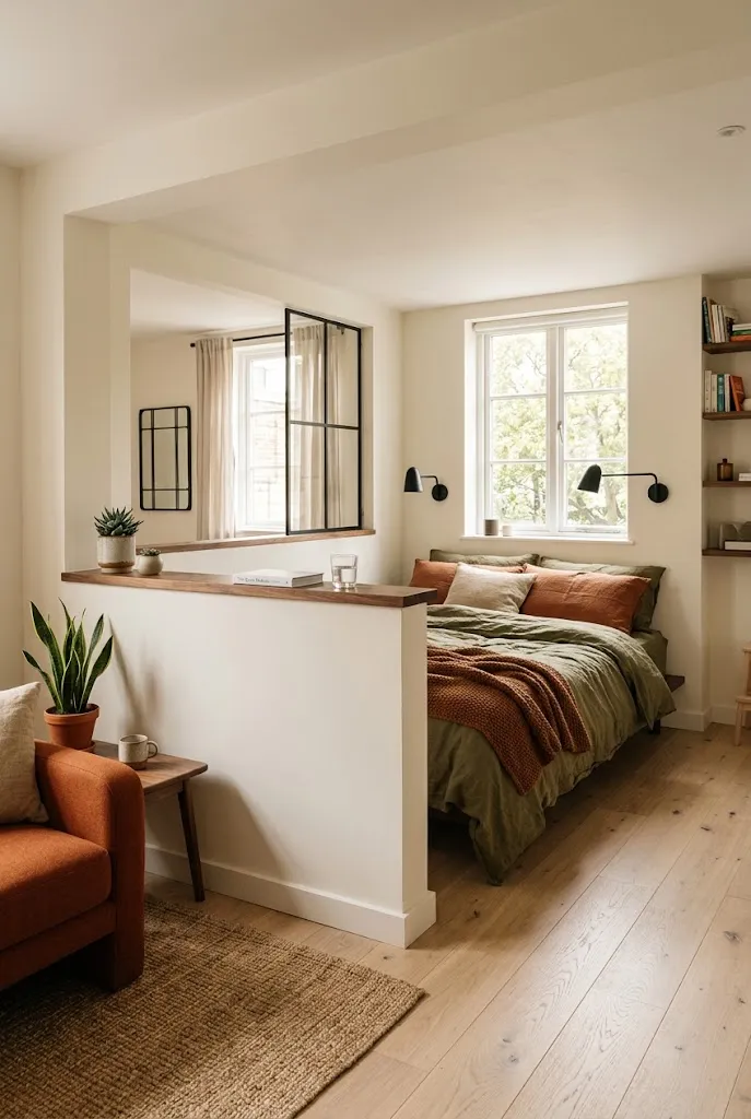 Low Half-Wall Divider