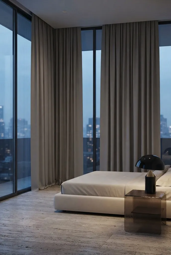 Matte Neutral Drapes