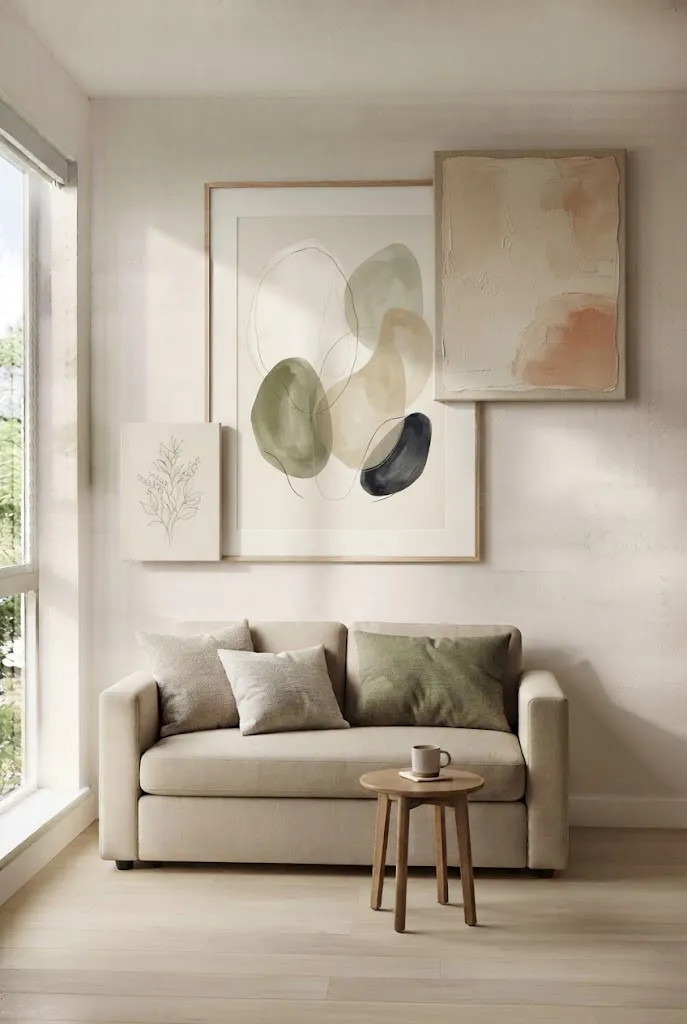 studio apartment wall art ideas
