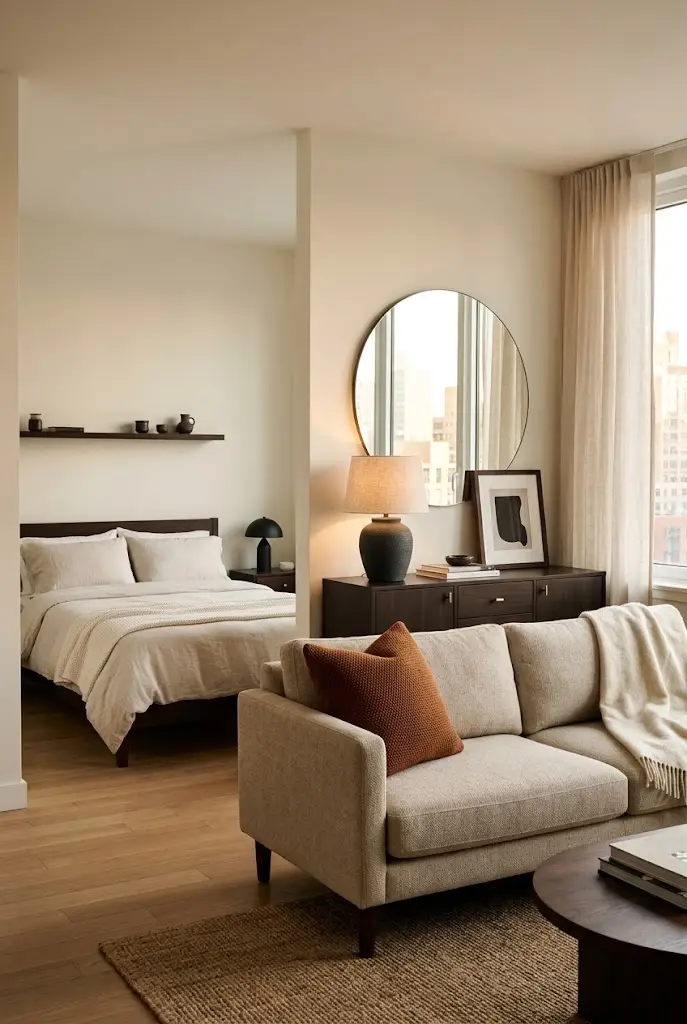 Neutral Color Studio Apartment Ideas