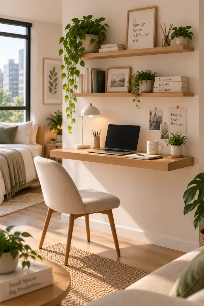 Mount a Floating Shelf Desk With Nothing Underneath