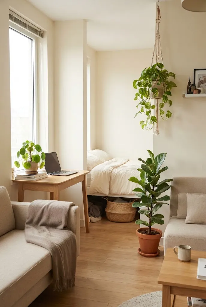 cozy studio apartment