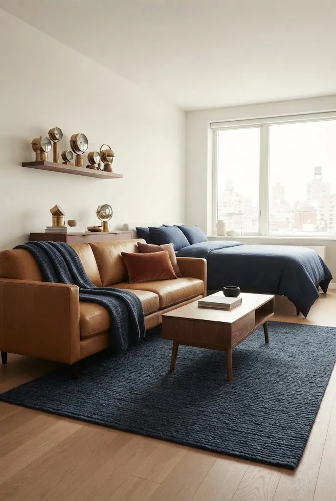 Navy, Camel, and Warm White: A Warm Palette With Navy
