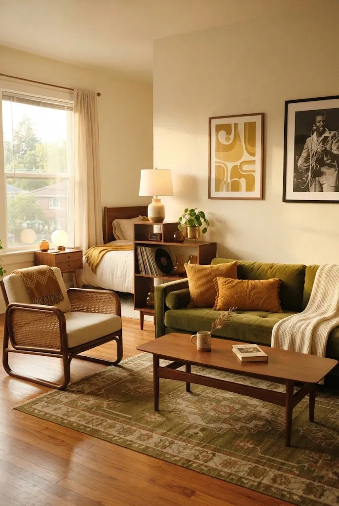 Olive, Mustard, and Cream for Vintage Warmth