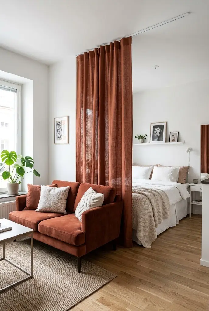 One Side Curtain Divider