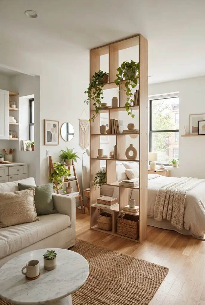 Open Shelf Room Divider