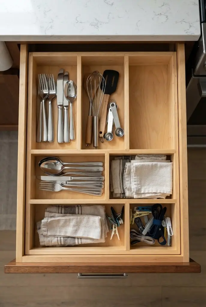 Organized Kitchen Drawers
