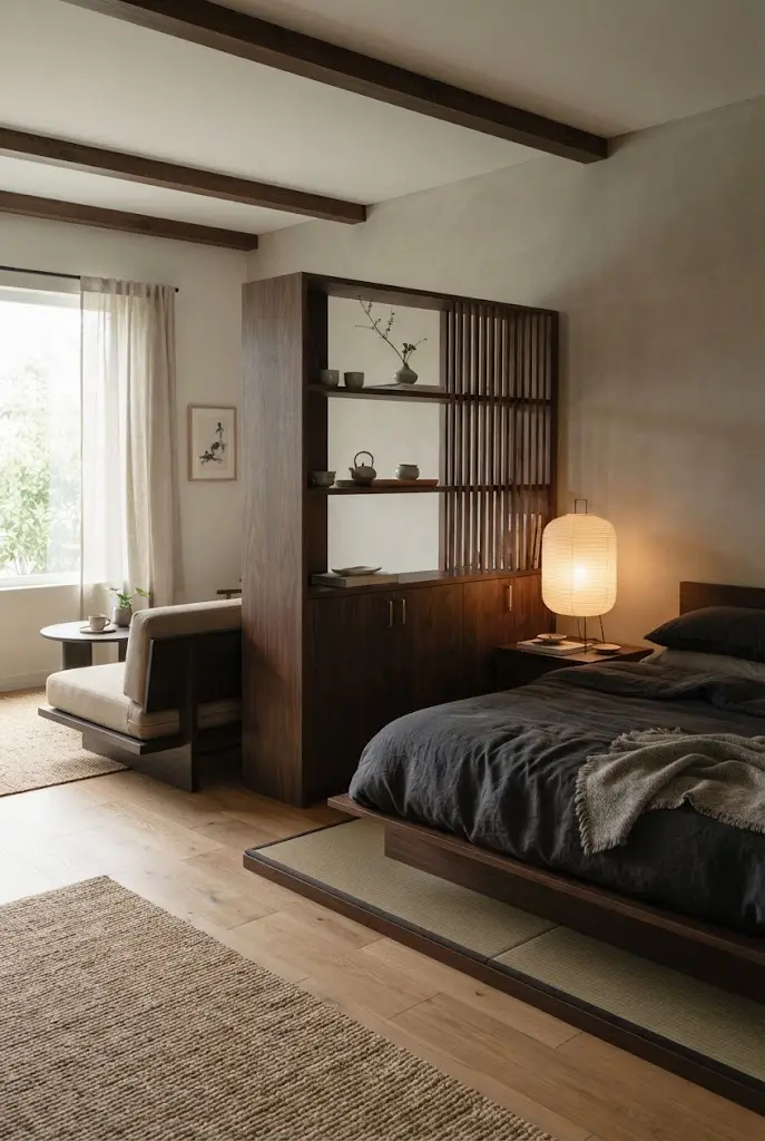 Partial Bedroom Wall With Storage