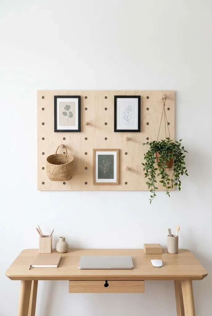 Pegboard Art Wall
