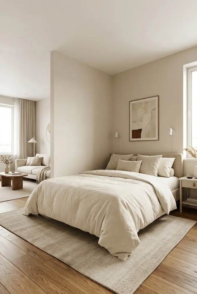 Place Your Bed in the Corner for an Instant Bedroom Zone