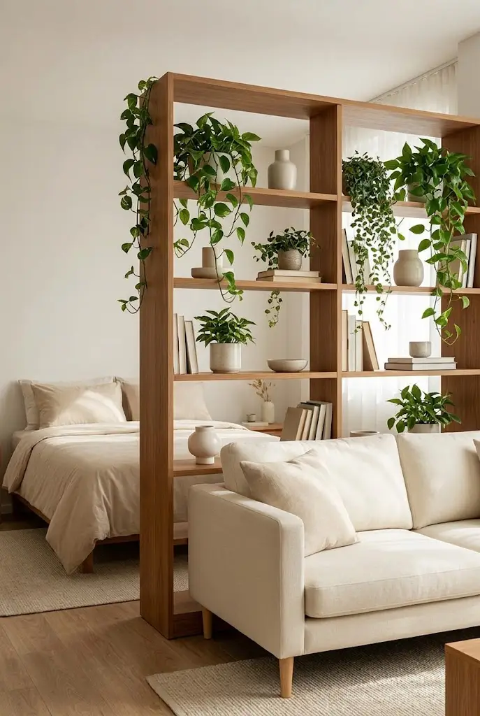 Plant Filled Shelves