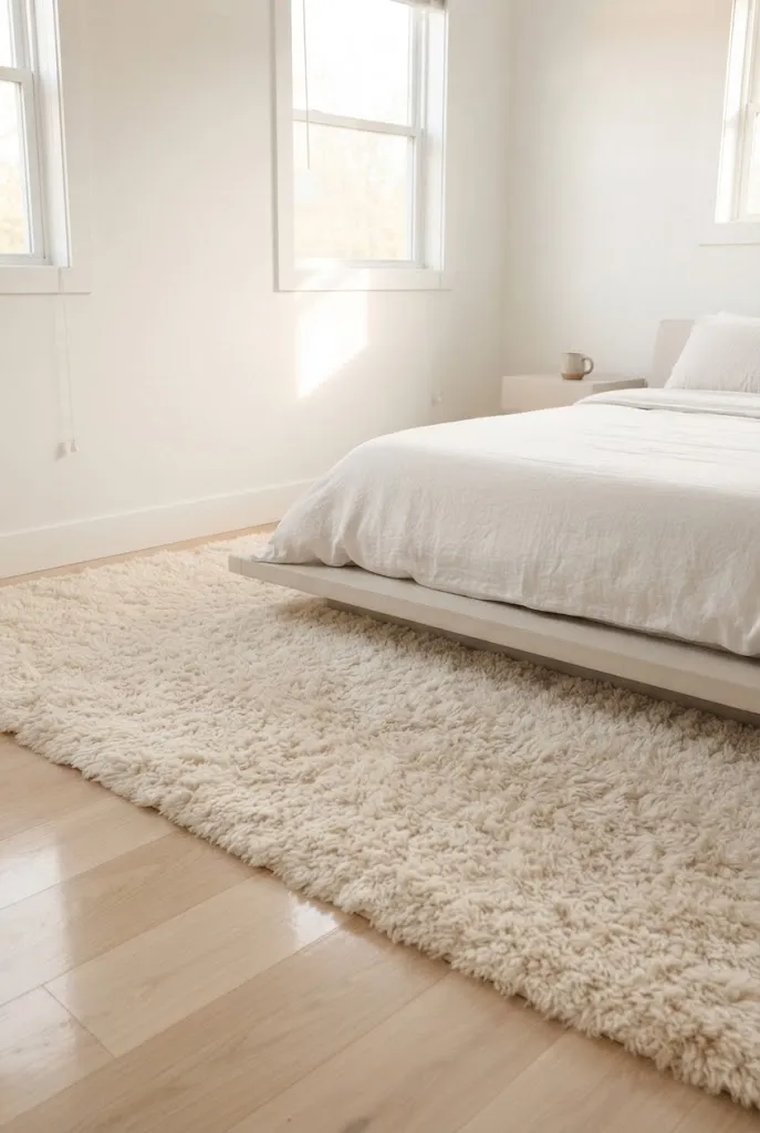 studio bedroom rug ideas