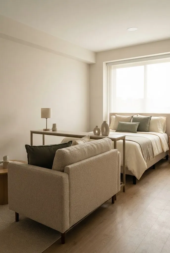 bed and couch in one room ideas