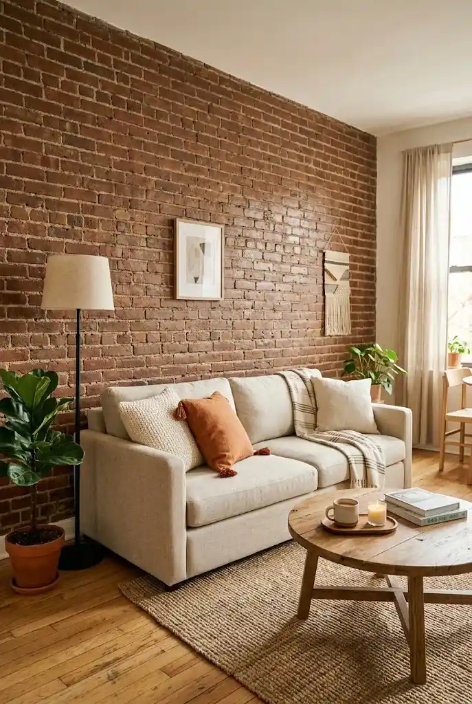 Put the Sofa in Front of the Brick