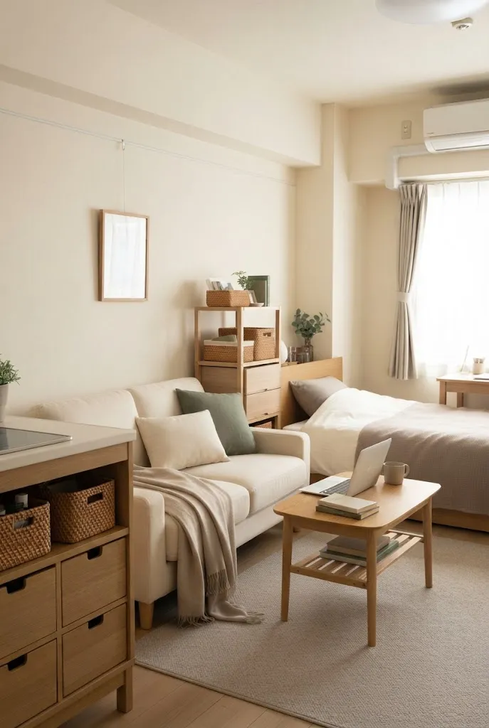 cozy studio apartment