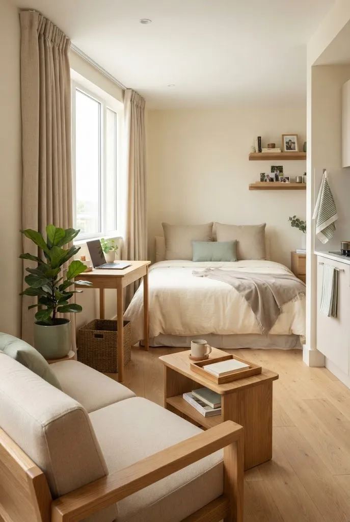 cozy studio apartment