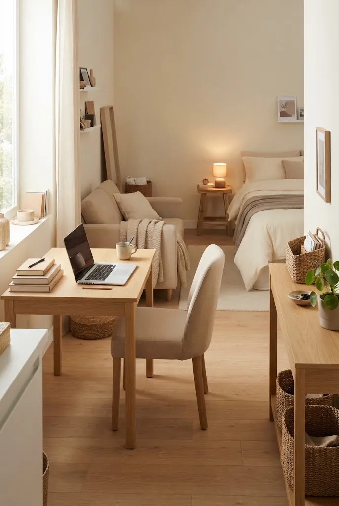 cozy studio apartment