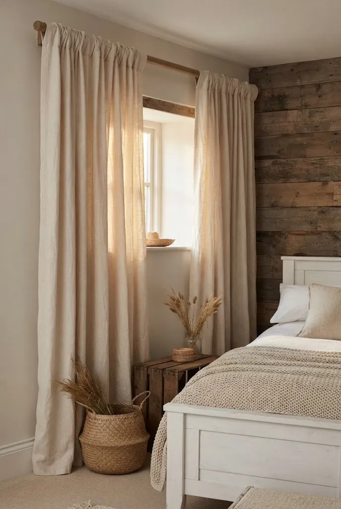 Rod-Pocket Linen Panels