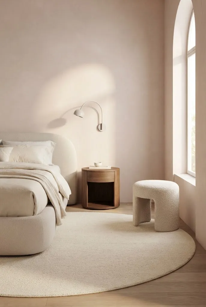 Round Bedside Rug