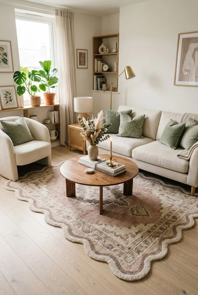 Scalloped Accent Rug