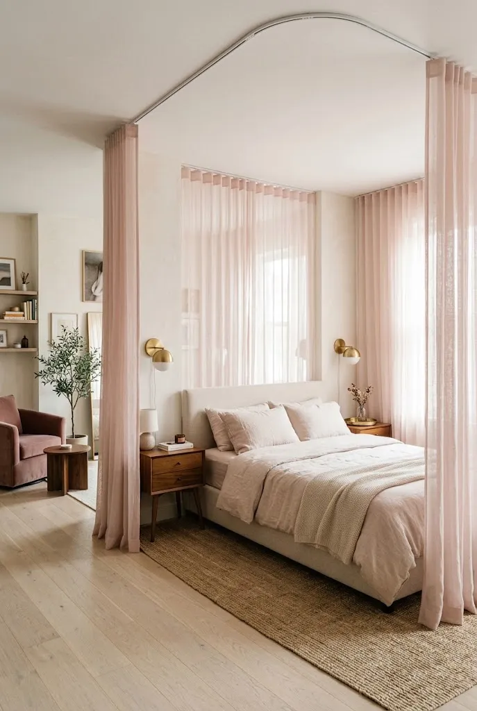 Sheer Bed Curtains