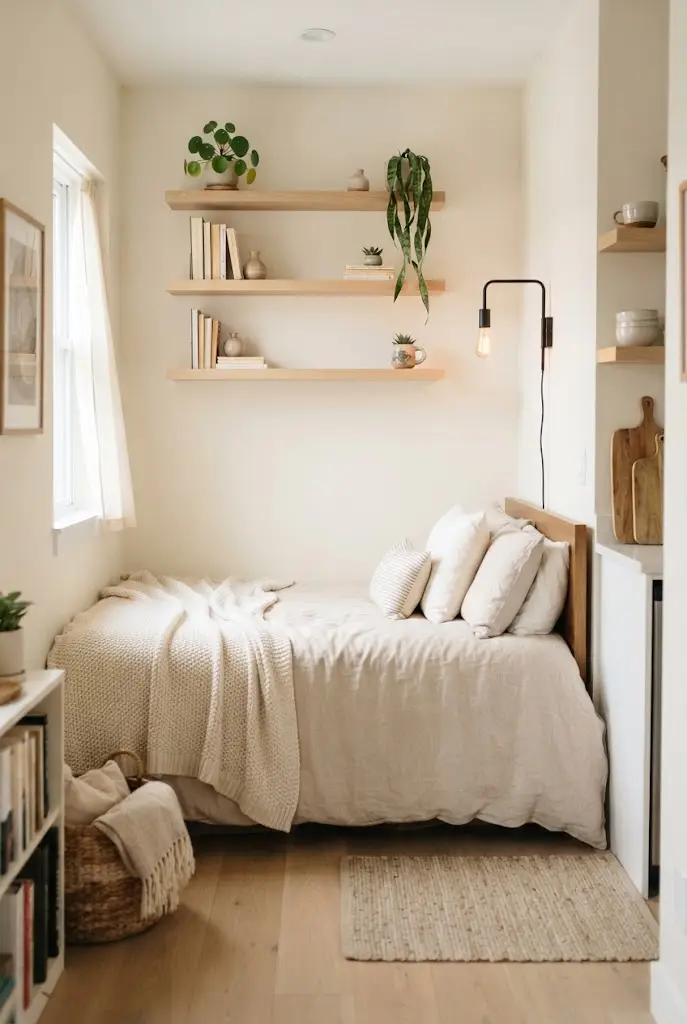 Shelves Above the Bed