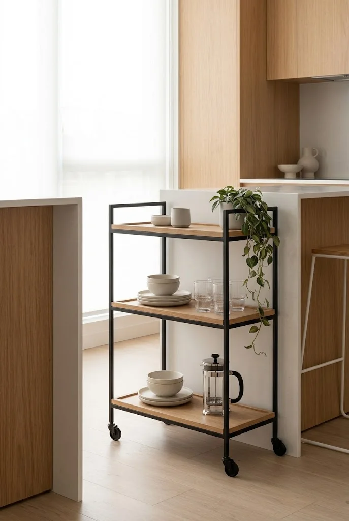 Slim Kitchen Bar Cart