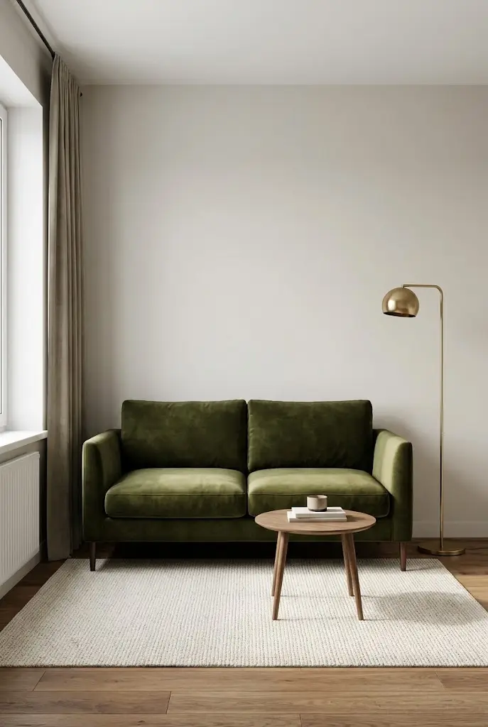 Small Velvet Sofa