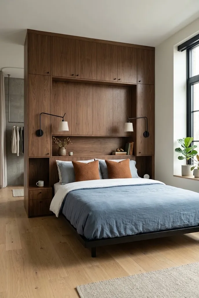 Storage Headboard Wall