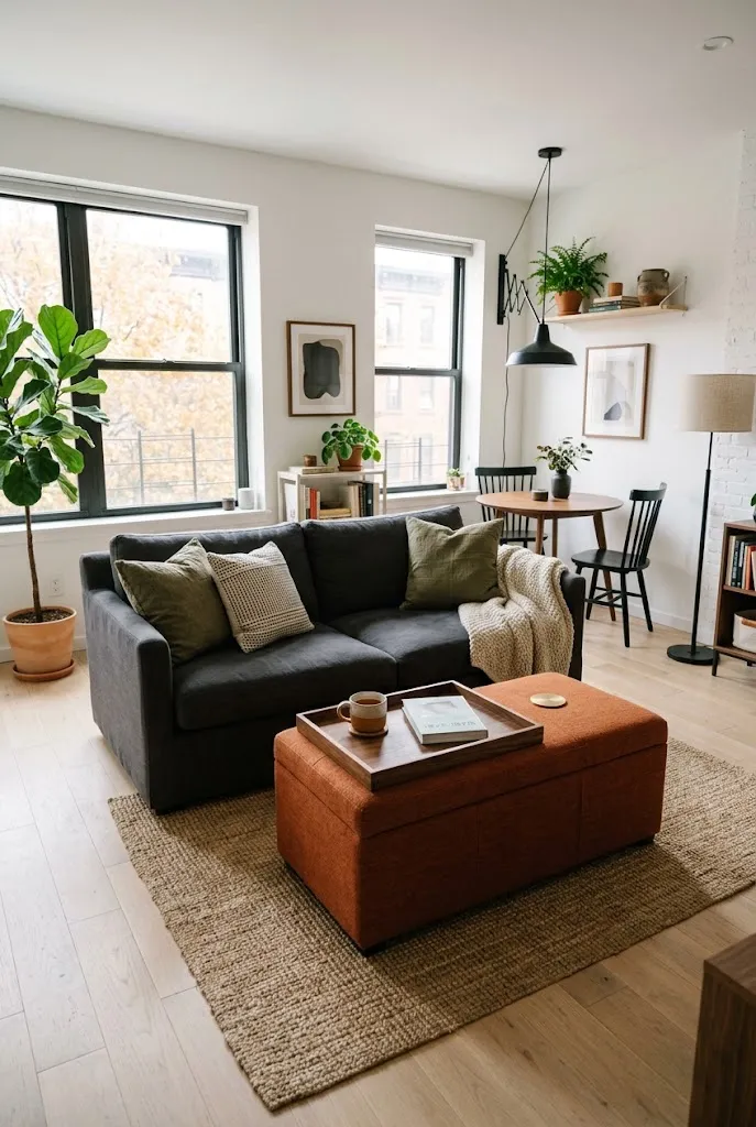 Storage Ottoman Table