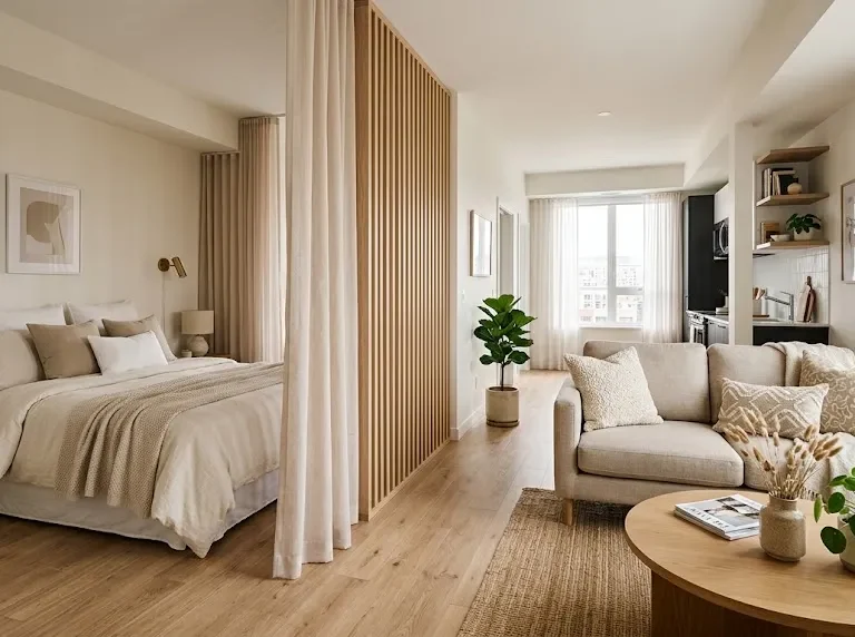 Studio Apartment Bedroom Divider Ideas