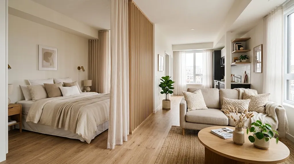 Studio Apartment Bedroom Divider Ideas
