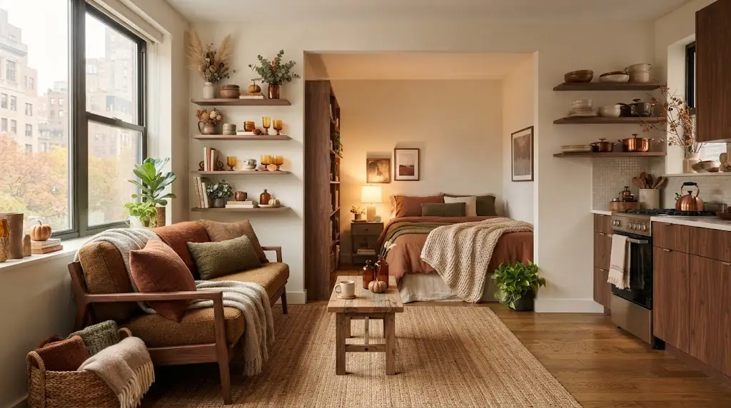 Studio Apartment Fall Decorations 2026