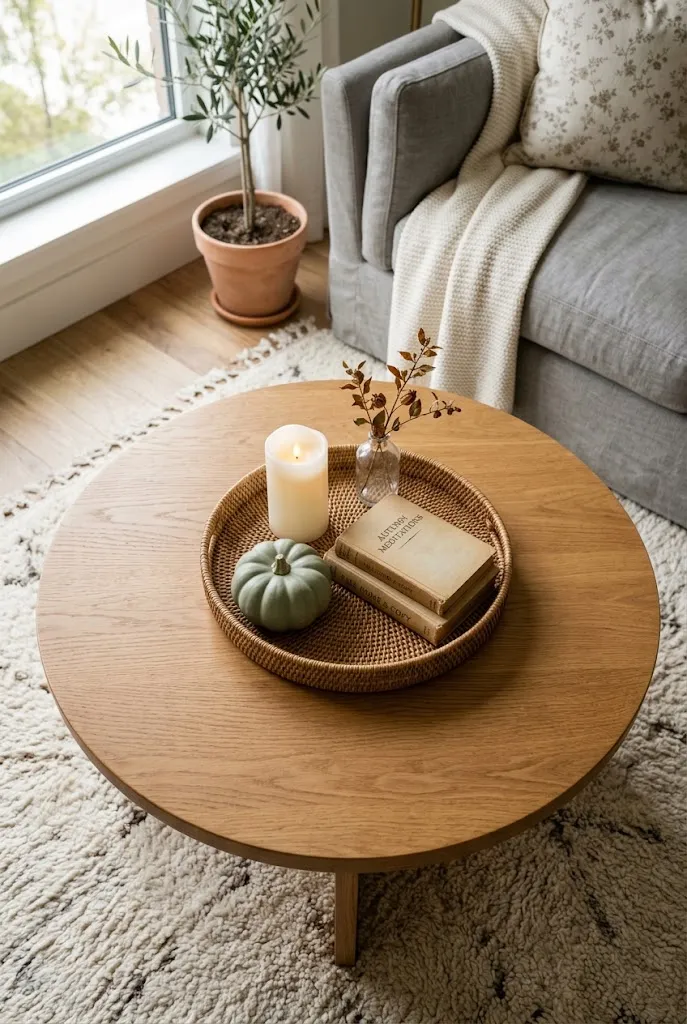 Simple Fall Coffee Table Tray