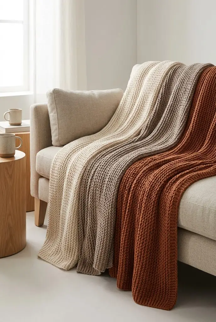 Textured Throw Blankets