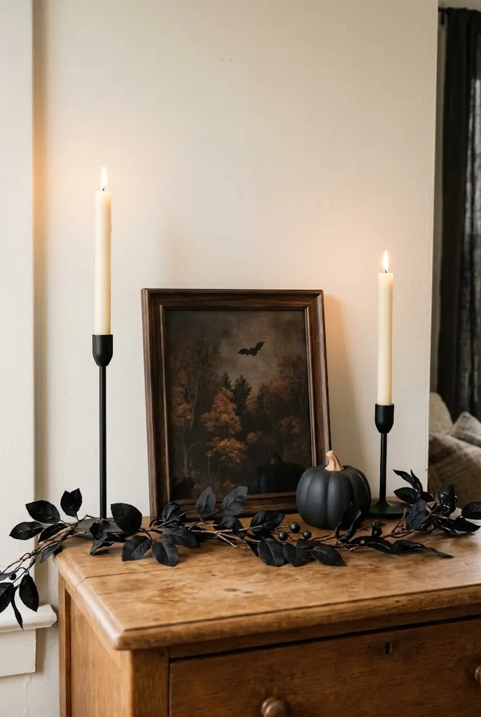 Turn a Dresser Top Into a Mini Mantel