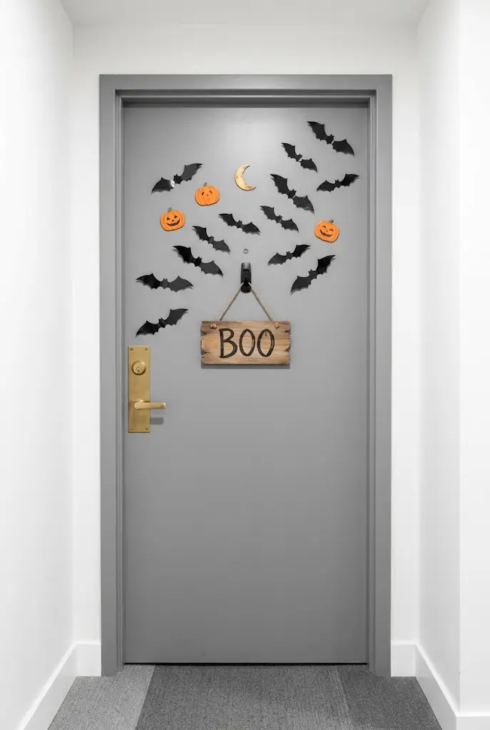 halloween apartment front door ideas