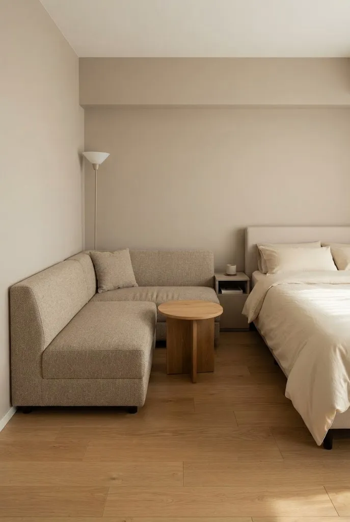 bed and couch in one room ideas