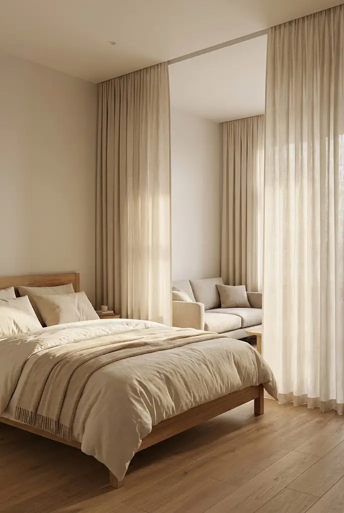 Use a Curtain to Create Privacy Without Closing the Room