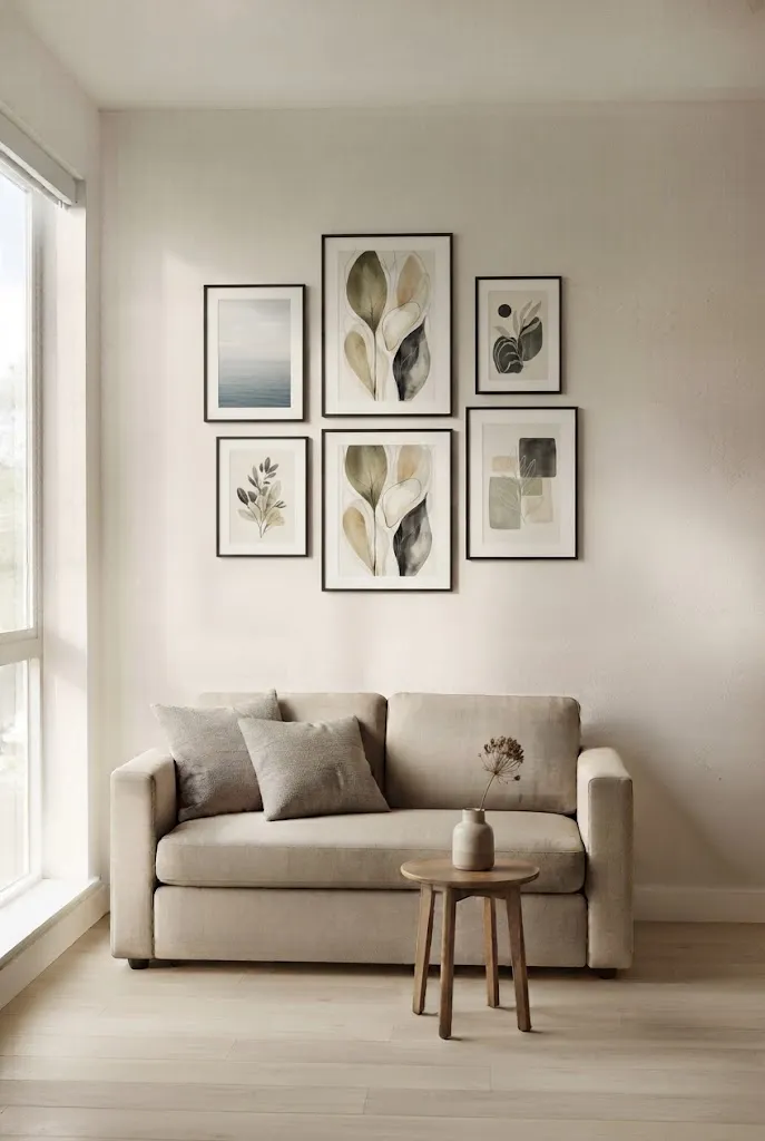 studio apartment wall art ideas
