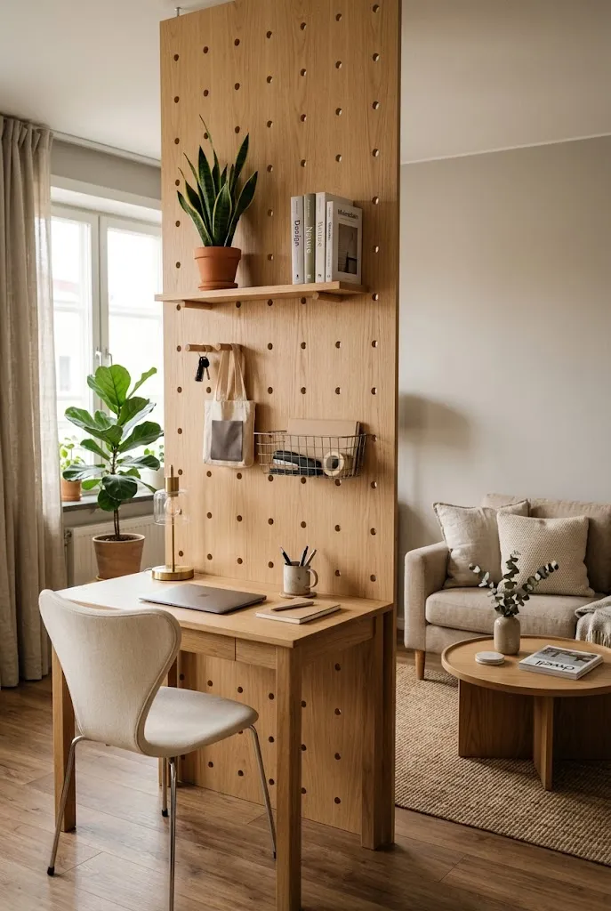 Use a Pegboard Wall