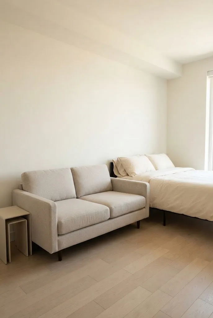 bed and couch in one room ideas